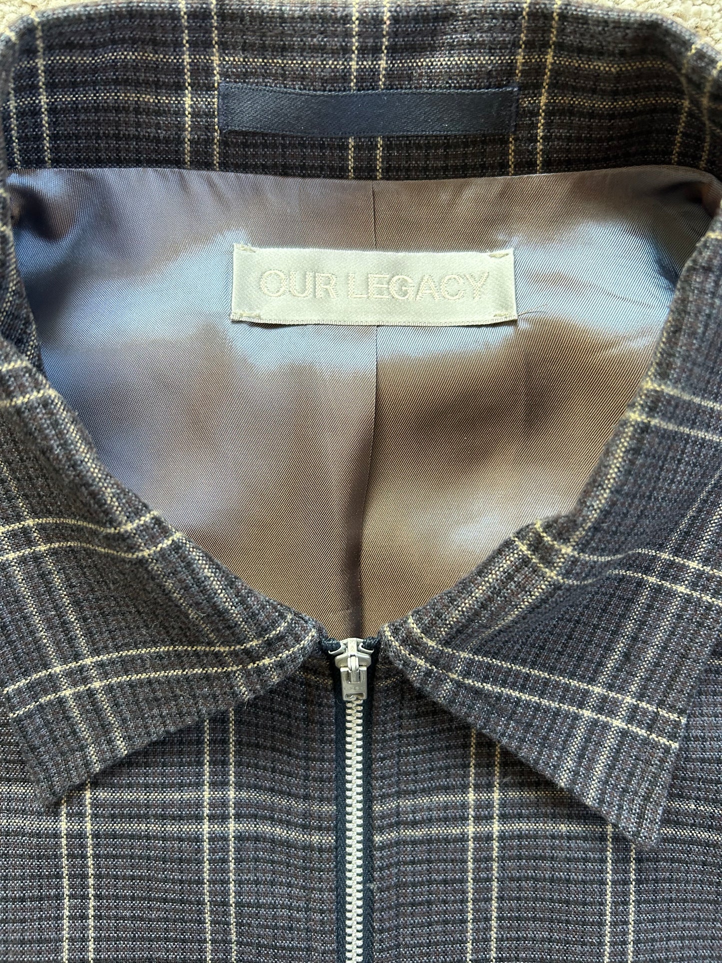 Our Legacy Spring 24 Mini Jacket Dinner Date Check