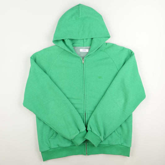 ERL Logo-print Zip-up Hoodie In Green